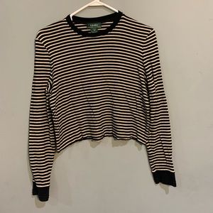 Cropped Lauren Ralph Lauren Striped Top